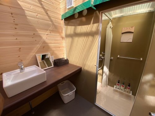 杓子山ゲートウェイキャンプのシャワールーム